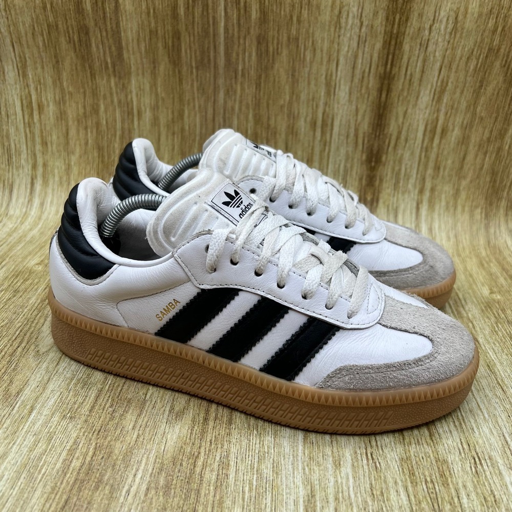 Adidas Samba Millennium Sneakers Men's Size 6 White Black Gum Leather JH6516